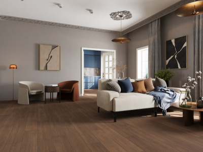 Замковый ламинат 100% натуральный, состоит из осины и березы 50/50, толщина 8 мм., водостойкий (72 часа защиты от воды), 34 класс износостойкости/AC6, ударопрочный. Структура N натуральные поры